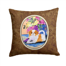 Load image into Gallery viewer, Japanese Chin Throw Pillow - 14x14 Decorative Pillow – Art for Your Home &amp; Patio