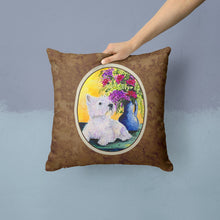 Load image into Gallery viewer, Westie Throw Pillow - 14x14 Decorative Pillow – Art for Your Home &amp; Patio