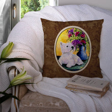 Load image into Gallery viewer, Westie Throw Pillow - 14x14 Decorative Pillow – Art for Your Home &amp; Patio
