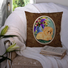 Load image into Gallery viewer, Pomeranian Throw Pillow - 14x14 Decorative Pillow – Art for Your Home &amp; Patio