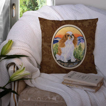 Load image into Gallery viewer, English Toy Spaniel Throw Pillow - 14x14 Decorative Pillow – Art for Your Home &amp; Patio