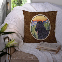 Load image into Gallery viewer, Briard Throw Pillow - 14x14 Decorative Pillow – Art for Your Home &amp; Patio