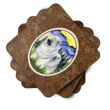 Load image into Gallery viewer, Keeshond Coasters - Set of 4 Lightweight Foam, Absorbent Drink Coasters