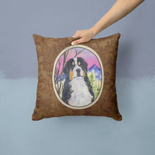 Load image into Gallery viewer, Bernese Mountain Dog Throw Pillow - 14x14 Decorative Pillow – Art for Your Home &amp; Patio