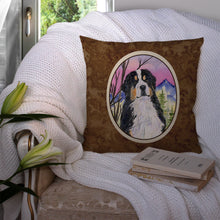 Load image into Gallery viewer, Bernese Mountain Dog Throw Pillow - 14x14 Decorative Pillow – Art for Your Home &amp; Patio
