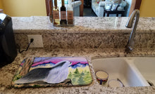 Load image into Gallery viewer, Bearded Collie Dish Drying Mat – Absorbent, Artistic Kitchen Essentials SS8338DDM