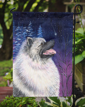 Load image into Gallery viewer, Starry Night Keeshond Garden Flag – Decorative Outdoor Yard Flag