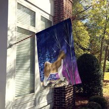 Load image into Gallery viewer, Starry Night Akita Flag Canvas House Size