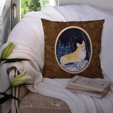 Load image into Gallery viewer, Starry Night Corgi Throw Pillow - 14x14 Decorative Pillow – Art for Your Home &amp; Patio