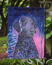 Load image into Gallery viewer, Starry Night Curly Coated Retriever Garden Flag – Decorative Outdoor Yard Flag