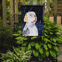 Load image into Gallery viewer, Starry Night Clumber Spaniel Garden Flag – Decorative Outdoor Yard Flag
