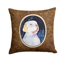 Load image into Gallery viewer, Starry Night Clumber Spaniel Throw Pillow - 14x14 Decorative Pillow – Art for Your Home &amp; Patio