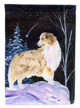 Load image into Gallery viewer, Starry Night Australian Shepherd Flag Canvas House Size