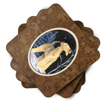 Load image into Gallery viewer, Starry Night Airedale Coasters - Set of 4 Lightweight Foam, Absorbent Drink Coasters