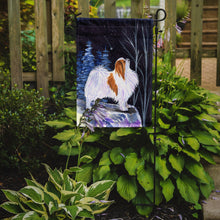 Load image into Gallery viewer, Starry Night Japanese Chin Garden Flag – Decorative Outdoor Yard Flag