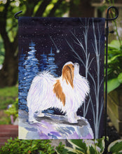 Load image into Gallery viewer, Starry Night Japanese Chin Garden Flag – Decorative Outdoor Yard Flag