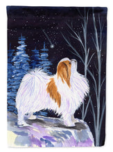Load image into Gallery viewer, Starry Night Japanese Chin Garden Flag – Decorative Outdoor Yard Flag