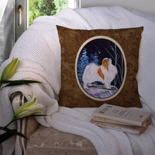 Load image into Gallery viewer, Starry Night Japanese Chin Throw Pillow - 14x14 Decorative Pillow – Art for Your Home &amp; Patio