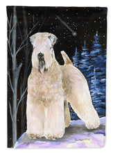Load image into Gallery viewer, Starry Night Wheaten Terrier Soft Coated Flag Canvas House Size