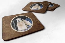 Load image into Gallery viewer, Starry Night Wheaten Terrier Soft Coated Coasters - Set of 4 Lightweight Foam, Absorbent Drink Coasters