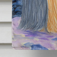 Load image into Gallery viewer, Starry Night Yorkie Flag Canvas House Size