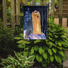 Load image into Gallery viewer, Starry Night Yorkie Garden Flag – Decorative Outdoor Yard Flag