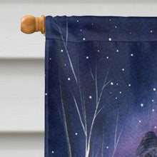 Load image into Gallery viewer, Starry Night Briard Flag Canvas House Size