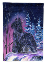 Load image into Gallery viewer, Starry Night Briard Garden Flag – Decorative Outdoor Yard Flag