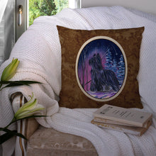 Load image into Gallery viewer, Starry Night Briard Throw Pillow - 14x14 Decorative Pillow – Art for Your Home &amp; Patio