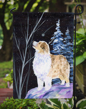 Load image into Gallery viewer, Starry Night Australian Shepherd Garden Flag – Decorative Outdoor Yard Flag