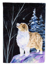 Load image into Gallery viewer, Starry Night Australian Shepherd Garden Flag – Decorative Outdoor Yard Flag