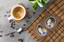 Load image into Gallery viewer, Starry Night Sheltie Coasters - Set of 4 Lightweight Foam, Absorbent Drink Coasters