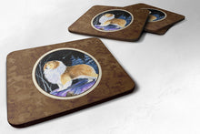 Load image into Gallery viewer, Starry Night Sheltie Coasters - Set of 4 Lightweight Foam, Absorbent Drink Coasters