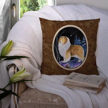 Load image into Gallery viewer, Starry Night Sheltie Throw Pillow - 14x14 Decorative Pillow – Art for Your Home &amp; Patio