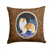 Load image into Gallery viewer, Starry Night Sheltie Throw Pillow - 14x14 Decorative Pillow – Art for Your Home &amp; Patio