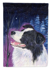 Load image into Gallery viewer, Starry Night Border Collie Garden Flag – Decorative Outdoor Yard Flag