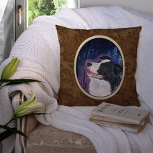 Load image into Gallery viewer, Starry Night Border Collie Throw Pillow - 14x14 Decorative Pillow – Art for Your Home &amp; Patio