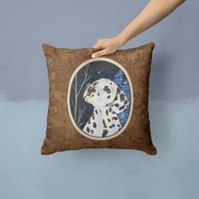Load image into Gallery viewer, Starry Night Dalmatian Throw Pillow - 14x14 Decorative Pillow – Art for Your Home &amp; Patio