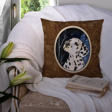 Load image into Gallery viewer, Starry Night Dalmatian Throw Pillow - 14x14 Decorative Pillow – Art for Your Home &amp; Patio
