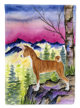 Load image into Gallery viewer, Basenji Flag Canvas House Size