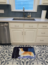 Load image into Gallery viewer, Starry Night Corgi Machine Washable Memory Foam Mat SS8373RUG