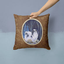 Load image into Gallery viewer, Starry Night Japanese Chin Throw Pillow - 14x14 Decorative Pillow – Art for Your Home &amp; Patio