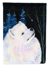 Load image into Gallery viewer, Starry Night Samoyed Flag Canvas House Size