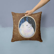 Load image into Gallery viewer, Starry Night Samoyed Throw Pillow - 14x14 Decorative Pillow – Art for Your Home &amp; Patio