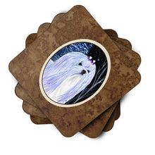 Load image into Gallery viewer, Starry Night Maltese Coasters - Set of 4 Lightweight Foam, Absorbent Drink Coasters
