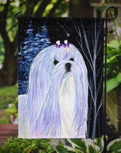 Load image into Gallery viewer, Starry Night Maltese Garden Flag - Outdoor Decorative Yard Flag