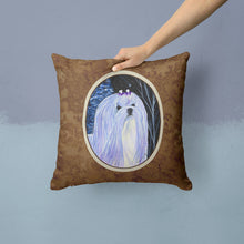 Load image into Gallery viewer, Starry Night Maltese Throw Pillow - 14x14 Decorative Pillow – Art for Your Home &amp; Patio