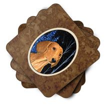 Load image into Gallery viewer, Starry Night Dachshund Coasters - Set of 4 Lightweight Foam, Absorbent Drink Coasters