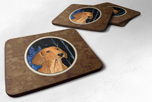 Load image into Gallery viewer, Starry Night Dachshund Coasters - Set of 4 Lightweight Foam, Absorbent Drink Coasters