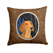 Load image into Gallery viewer, Starry Night Dachshund Throw Pillow - 14x14 Decorative Pillow – Art for Your Home &amp; Patio